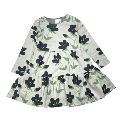 Mainio jacquard dress, flowers | 122/128cm