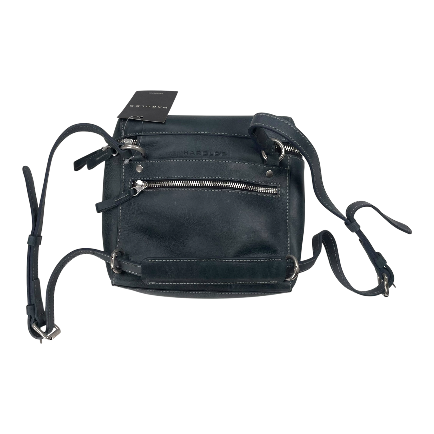 Harold's Bags box shoulderbag/backpack, mdinight blue