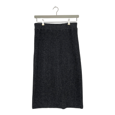 Alpa alpaca reed skirt, grey | woman M