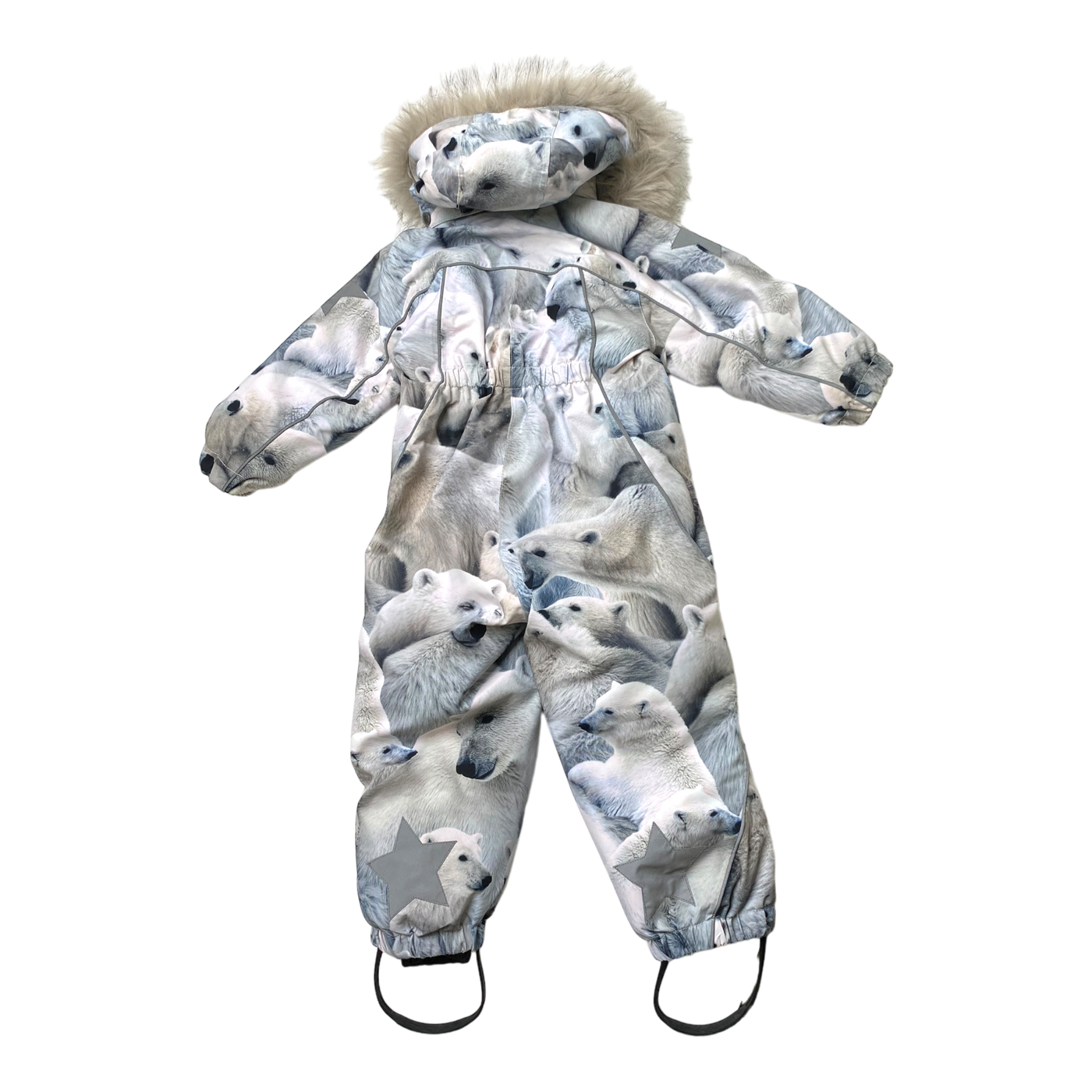 Molo pyxis fur overall, polar bear | 92cm