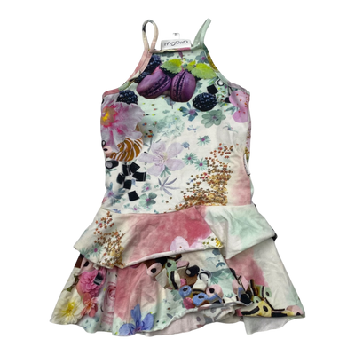 Gugguu spagetti frilla dress, candy | 92cm