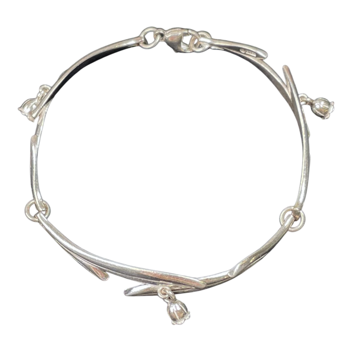 Kalevala Koru kielo bracelet, silver