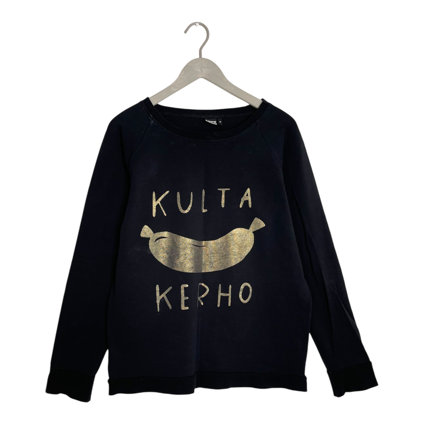 Papu sweatshirt, black & gold | woman M