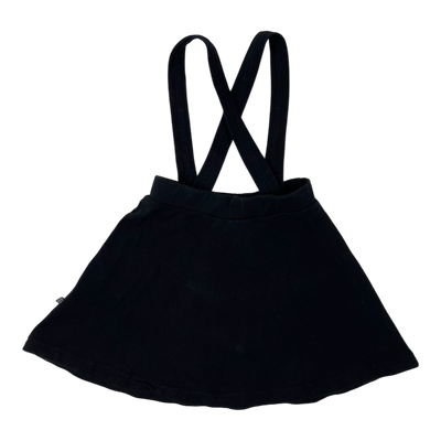 Kaiko dungaree skirt, black | 98/104cm