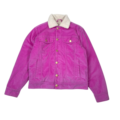 Molo hen teddy velvet jacket, deep pink | 164cm