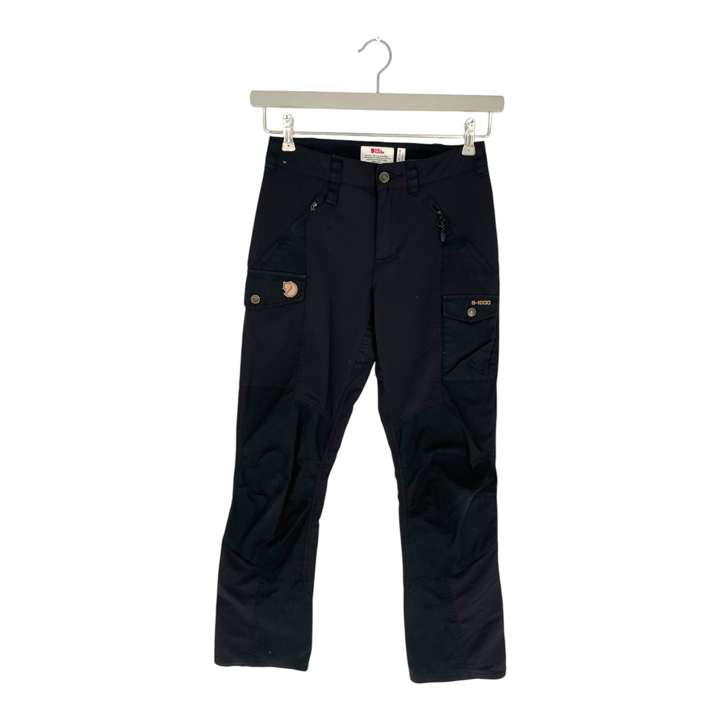 Fjällräven nikka g1000 curved fit trousers, black | woman 34