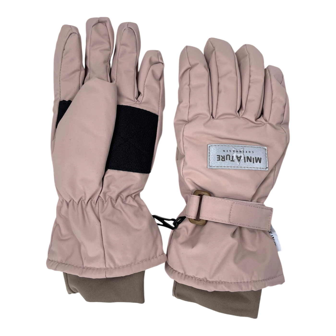 Mini A Ture winter gloves, light rose | 8-10y