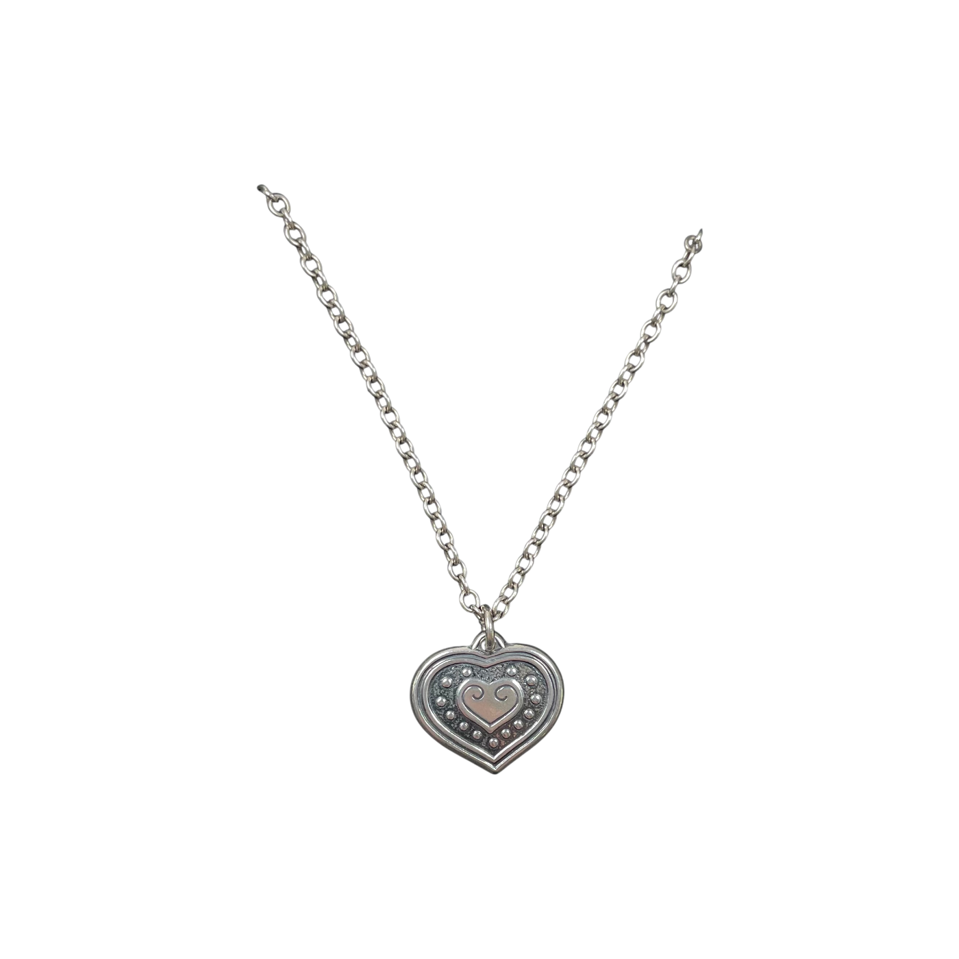 Kalevala Koru euran sydän necklace, silver