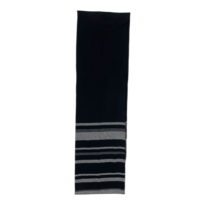 Ritva Falla tricot tube scarf, stripes/black