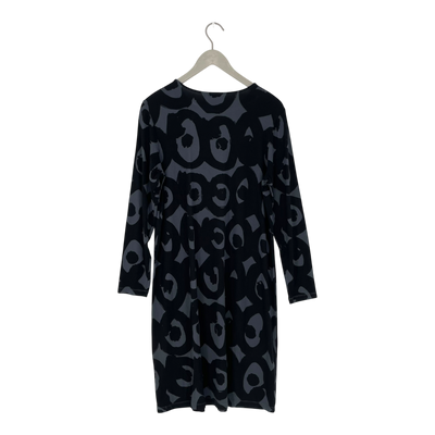Marimekko huuhkatti kissapöllö dress, black | woman XL