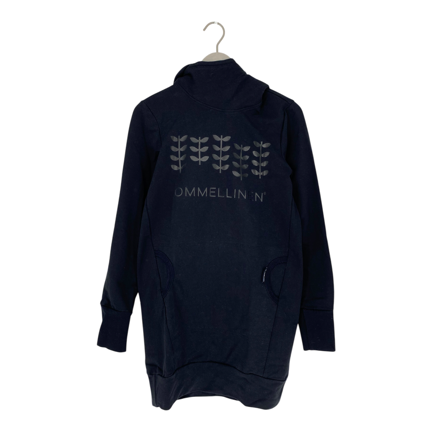 Ommellinen hoodie tunic, black | woman XS