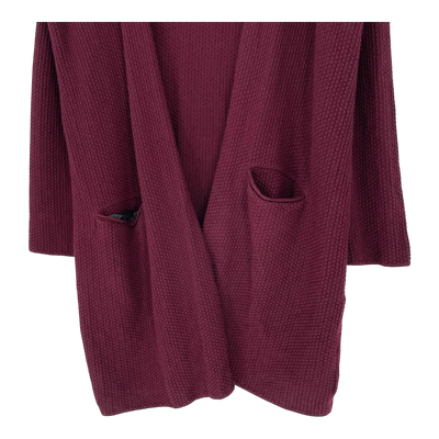Uhana merino cardigan, wine | woman XXL