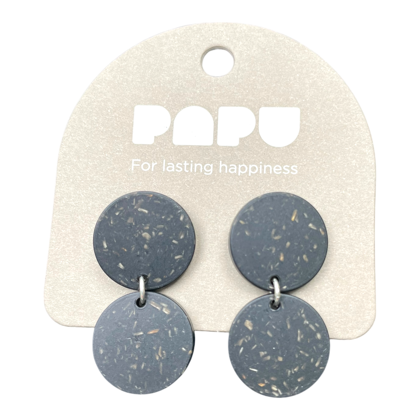 Papu dots earrings, black | onesize