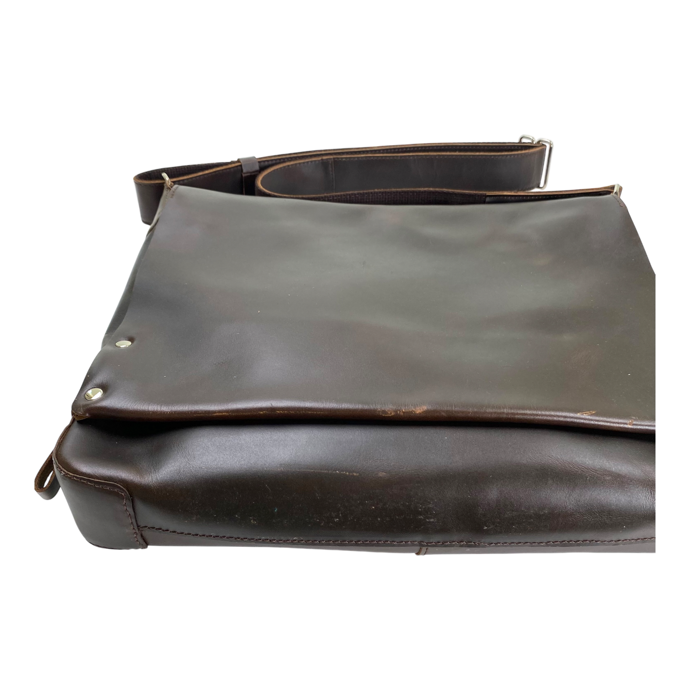 Harold's Bags leather messenger bag large, brown