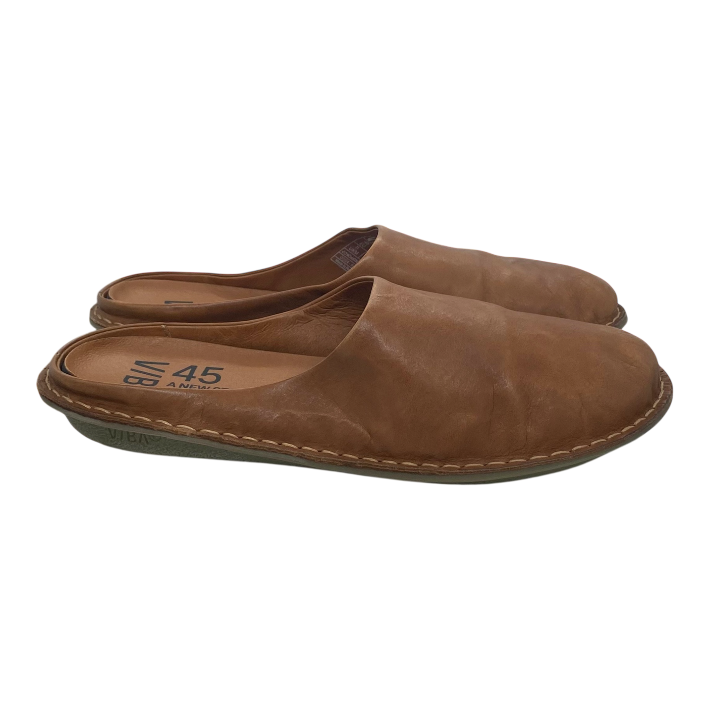 VIBAe Roma leather slippers, cognac brown | 45