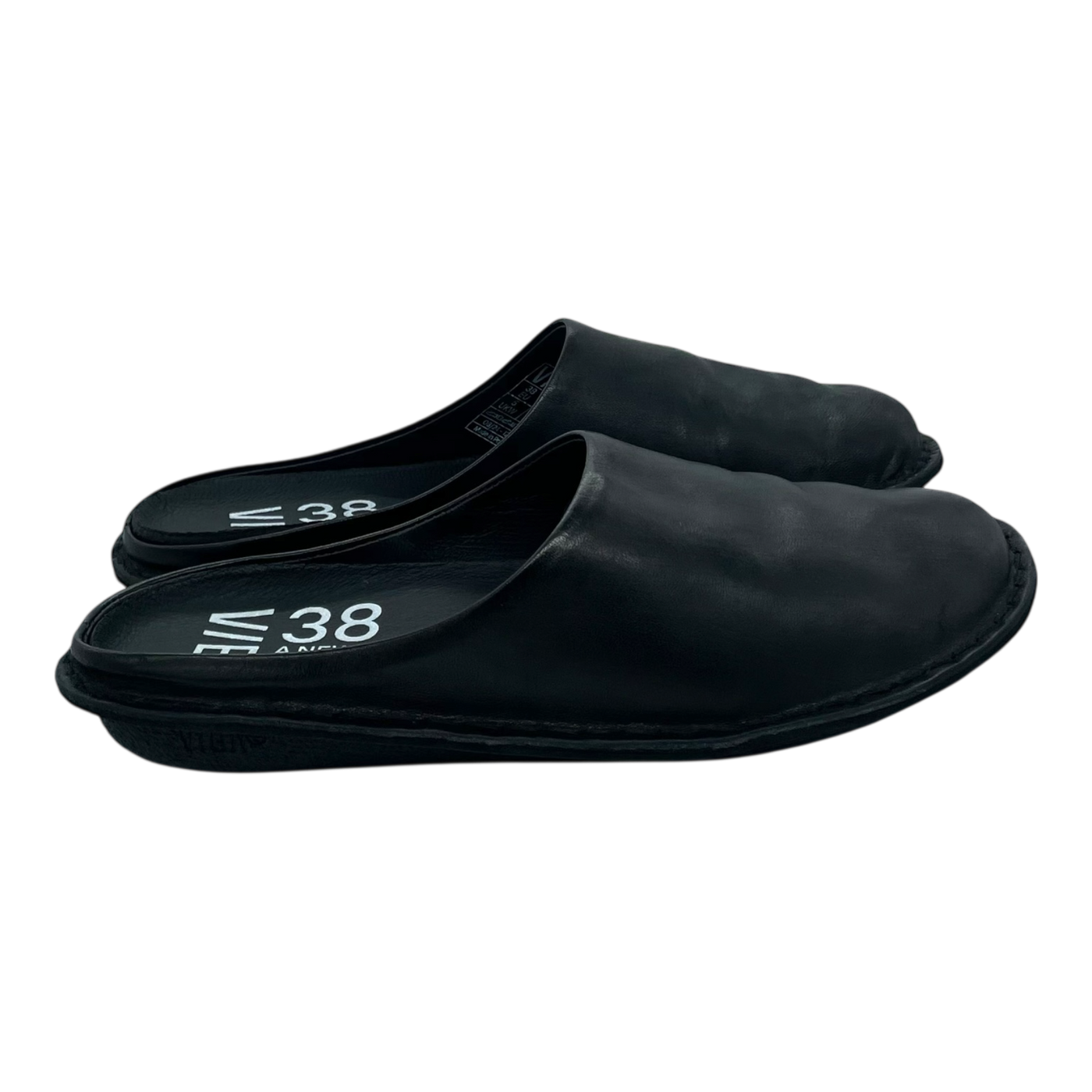 VIBAe Roma leather slippers, preto black | 43