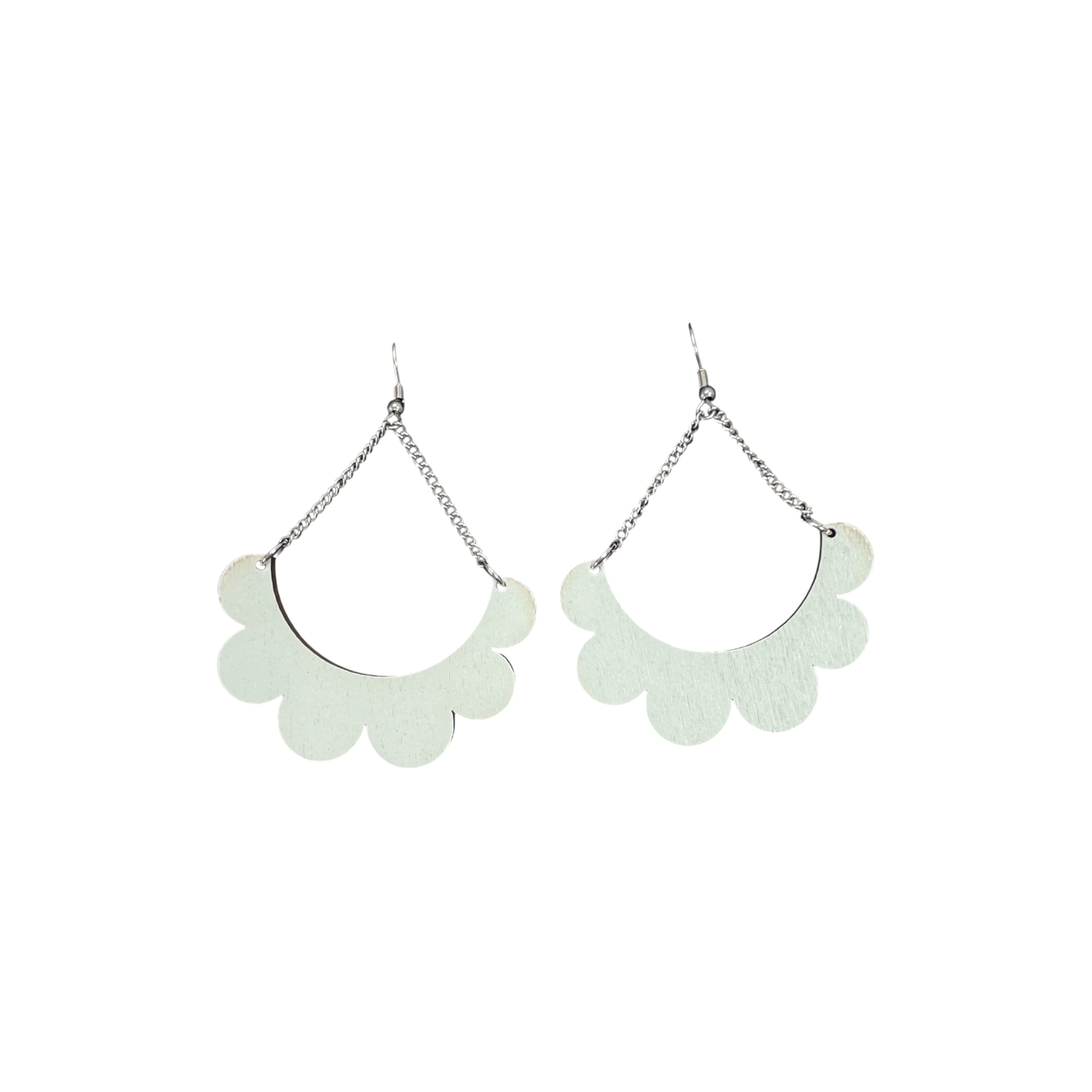 Maanantaimalli kaarella earrings, mint green