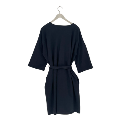 Riva Clothing wrap sweat dress, black | woman L/XL