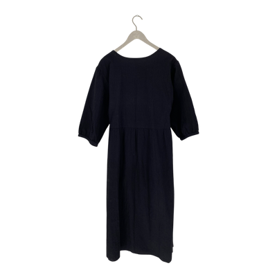R-Collection woven wrap dress, black | woman XL