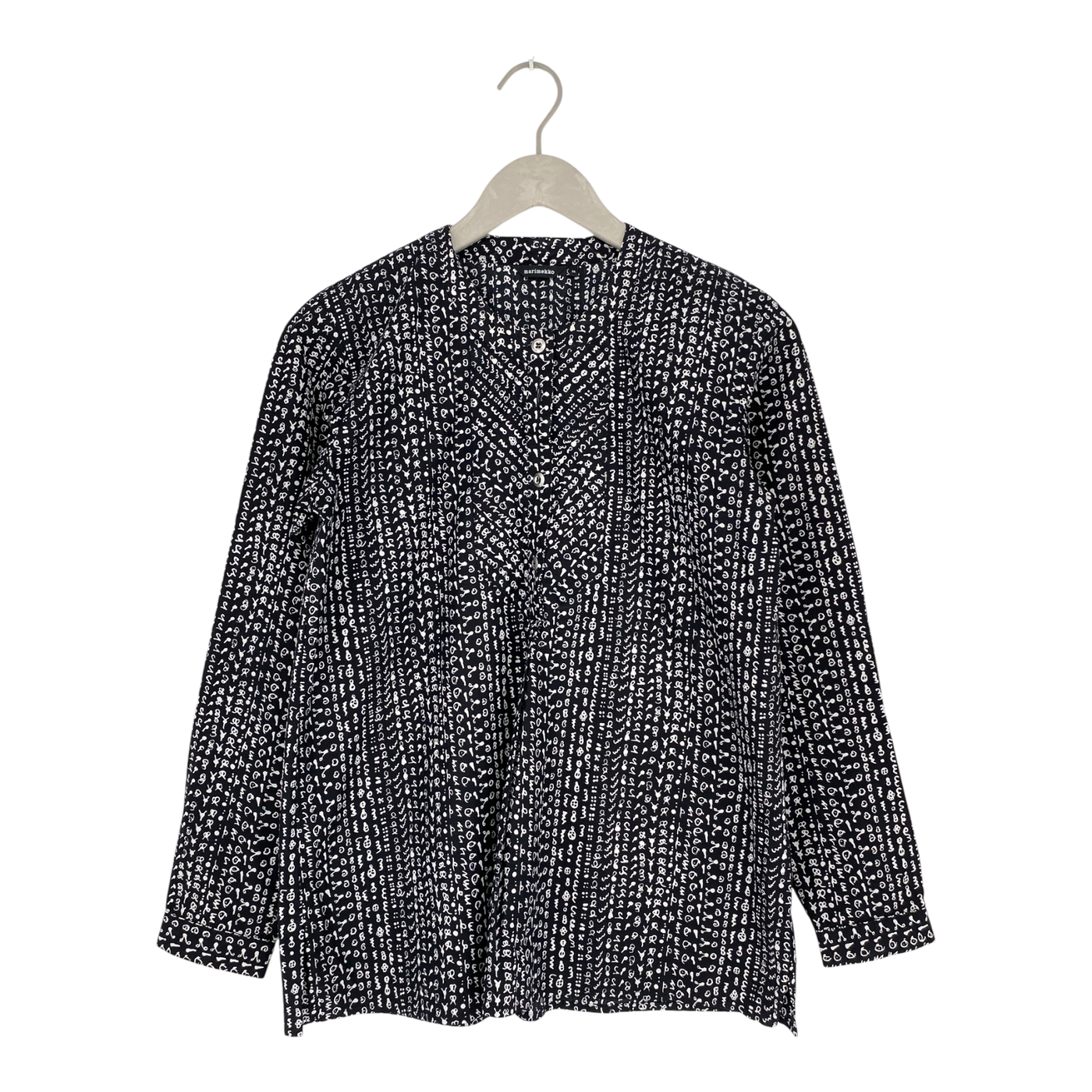 Marimekko lauren woven shirt , black/white | woman 36