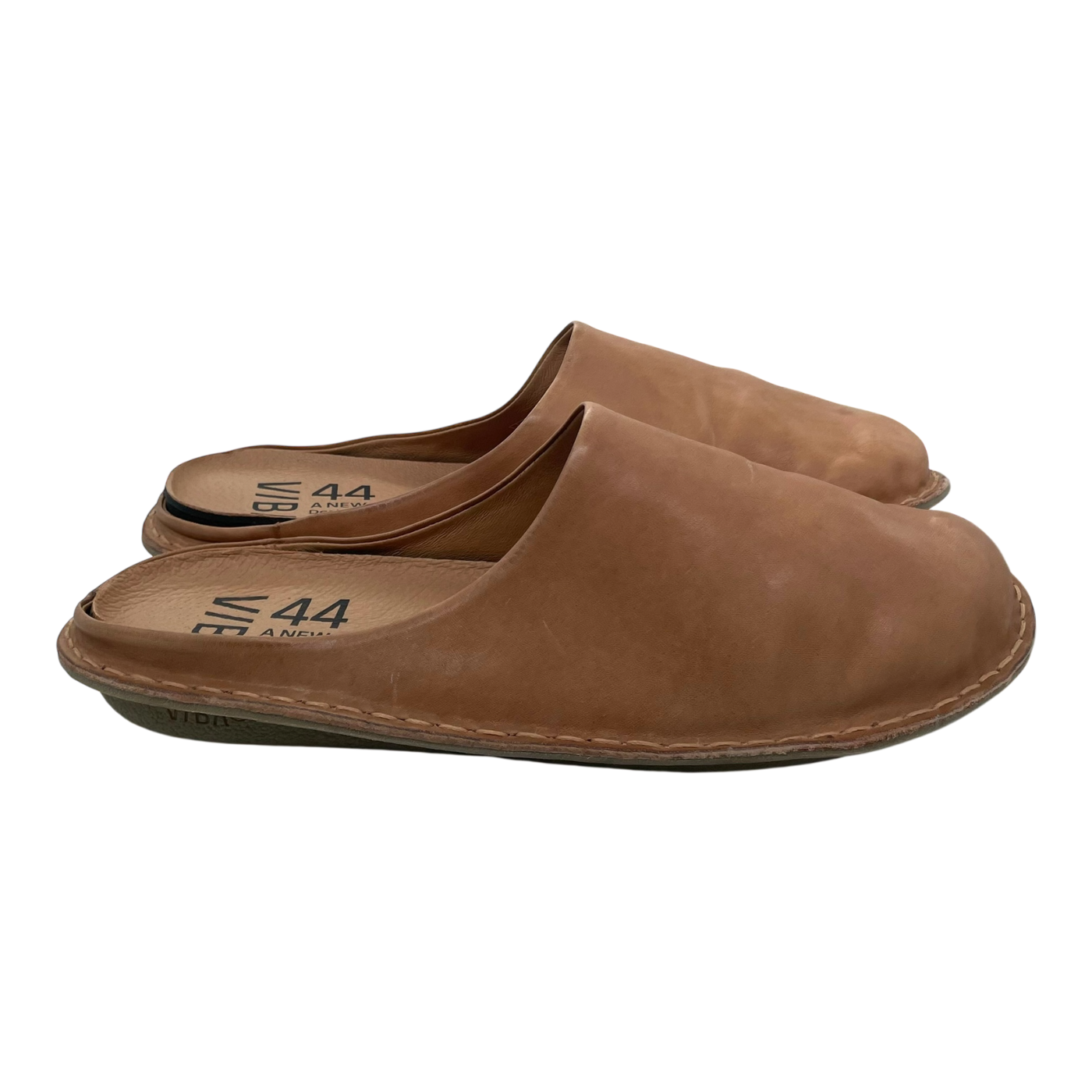 VIBAe Roma leather slippers, fawn tan | 44