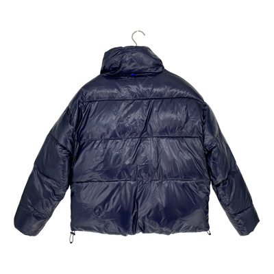 Embassy of Bricks and Logs millery puffer jacket, navy blue | unisex S