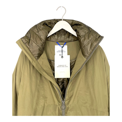 Embassy of Bricks and Logs tatlow puffer jacket, green | unisex L