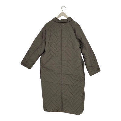 Embassy of Bricks and Logs nantes quilted coat, coffee | woman S