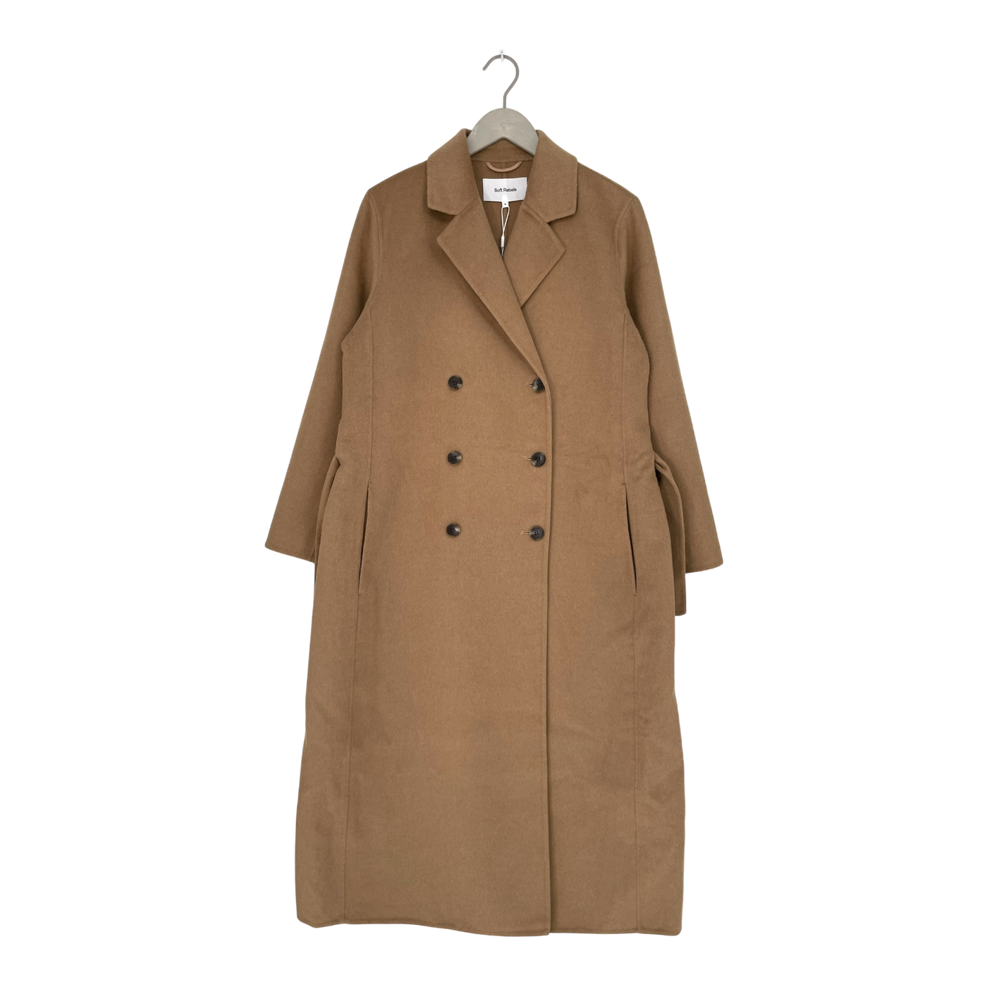 Soft Rebels rinaya  wool coat, tan | woman S
