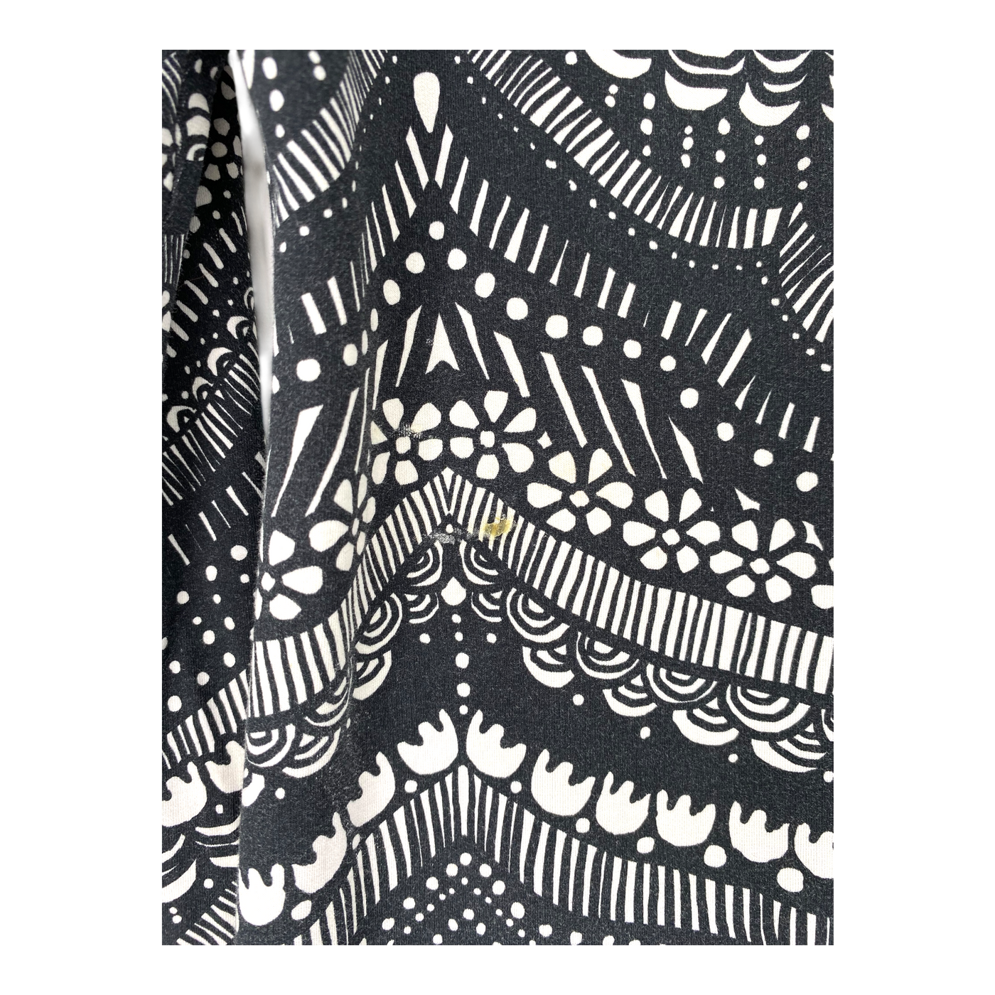 Ommellinen hoodie tunic, black / white | woman M
