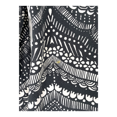 Ommellinen hoodie tunic, black / white | woman M