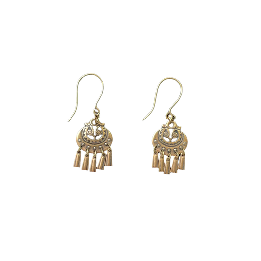 Kalevala Koru kuutar earrings, bronze