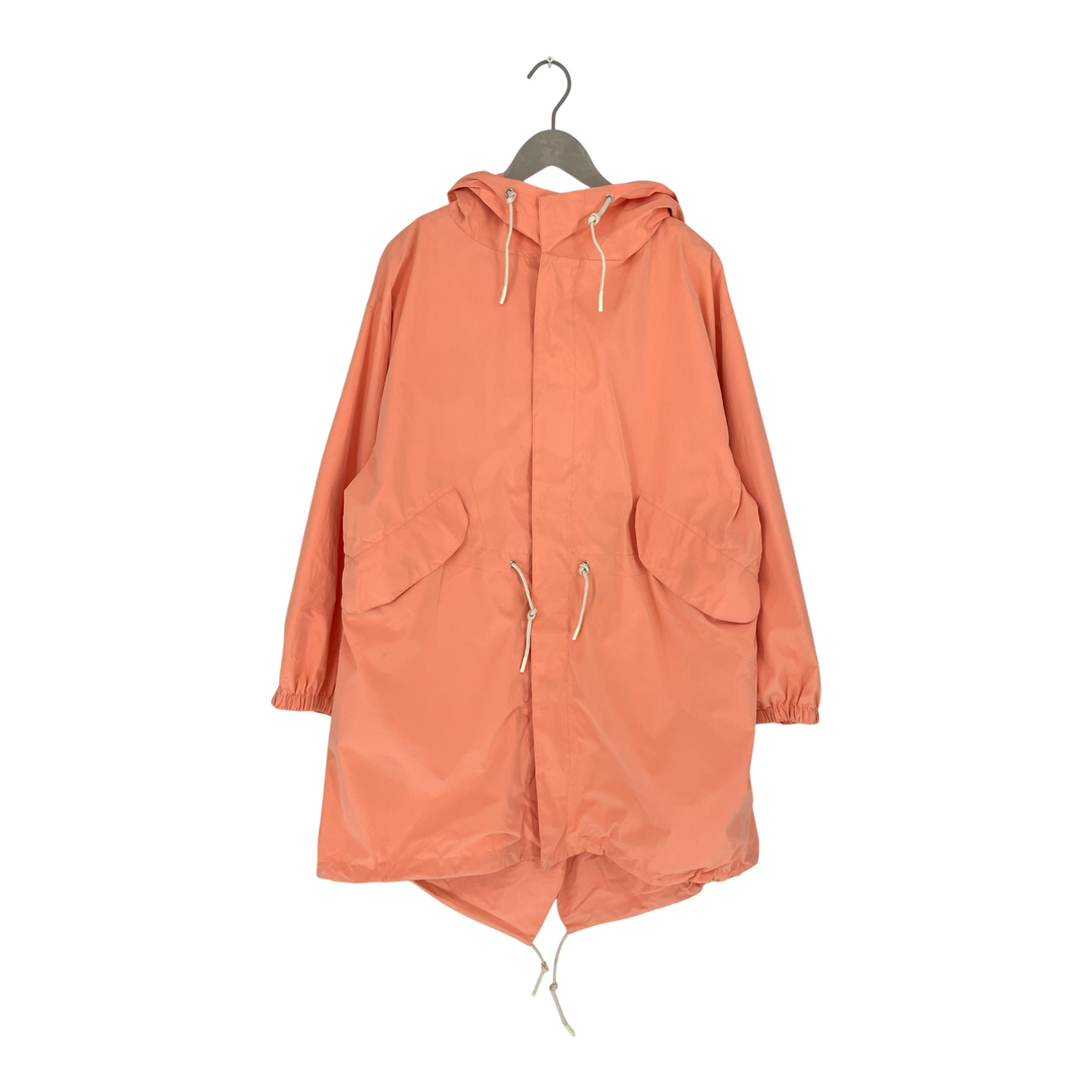 Embassy of Bricks and Logs bundaberg coat, bright coral woman S
