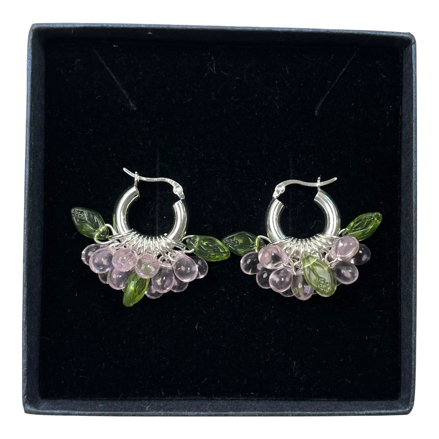 Annele mini baby blossom earrings, silver