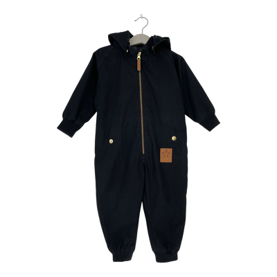Mini Rodini pico overall, black | 86cm