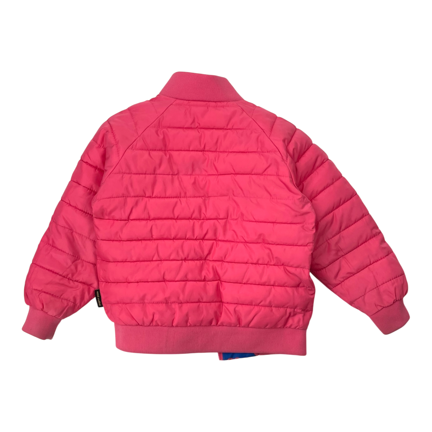 Mini Rodini reversible insulator jacket, pink hearts | 104/110cm