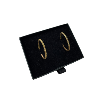 Uhana you're worthy hoop earrings, gold