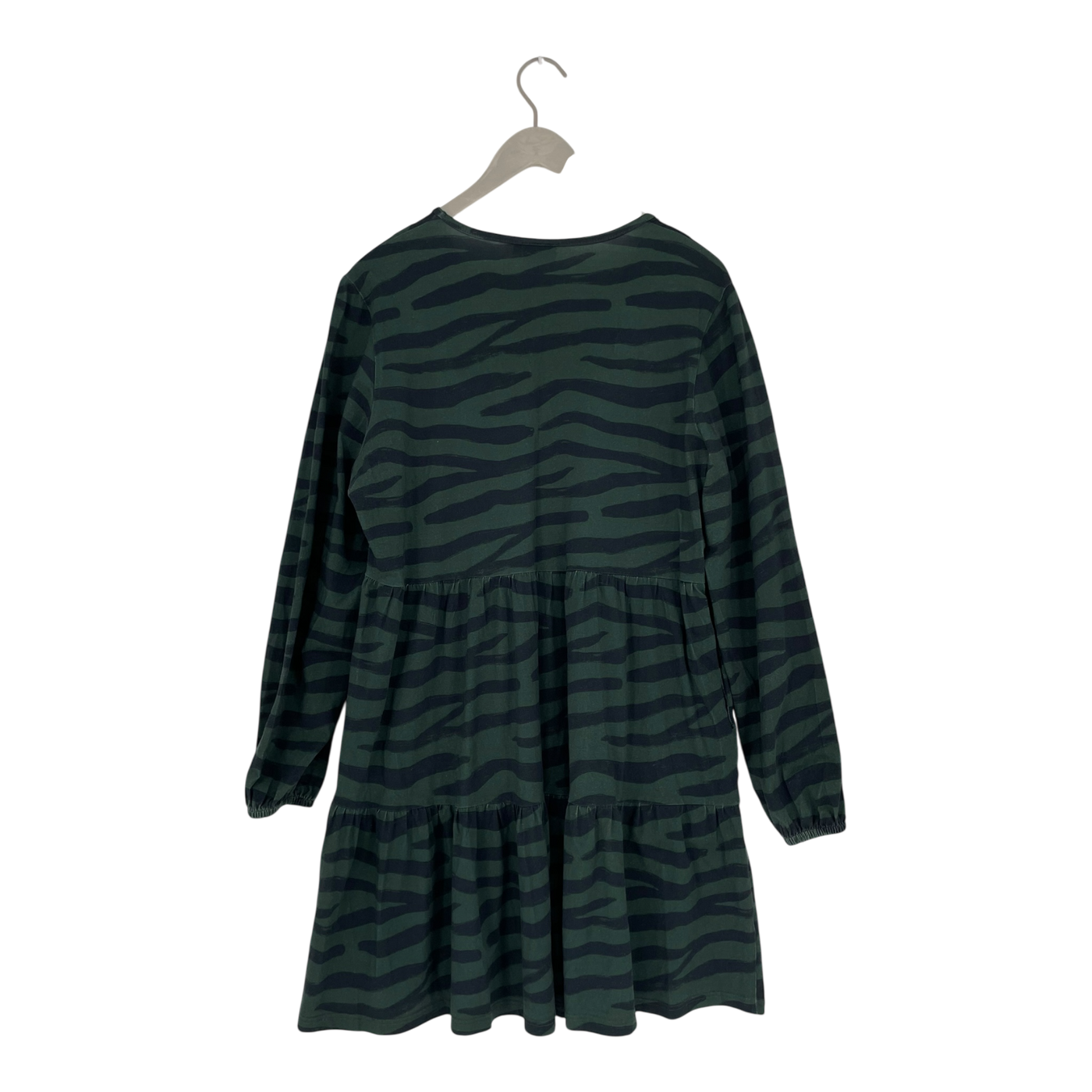 Versonpuoti frill tunic dress, green zebra | woman XXL