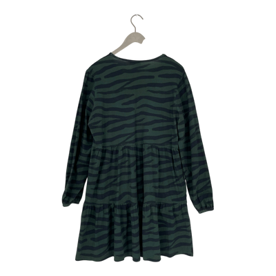 Versonpuoti frill tunic dress, green zebra | woman XXL