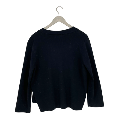 COS structured cardigan, black | woman L