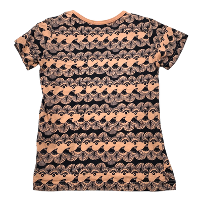 Aarre t-shirt, coral/black | 120cm