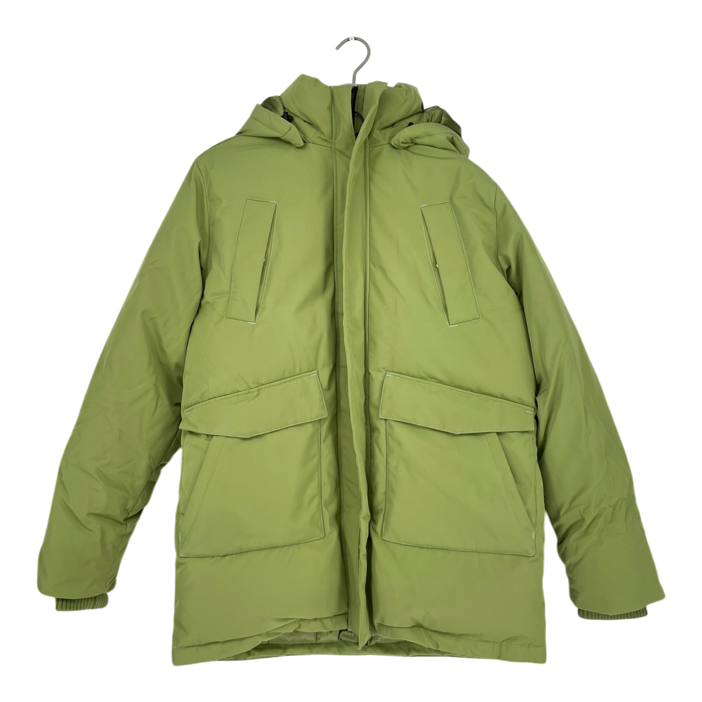 Embassy of Bricks and Logs haddock parka jacket, moss green | unisex L