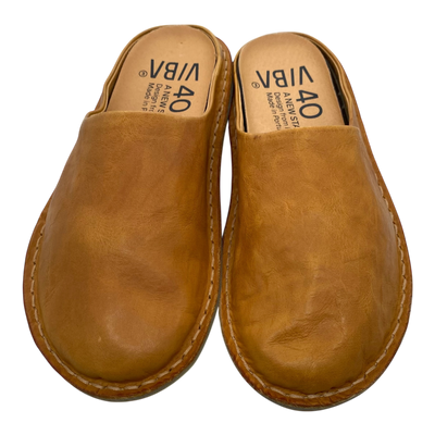 VIBAe Roma leather slippers, sunflower yellow | 40