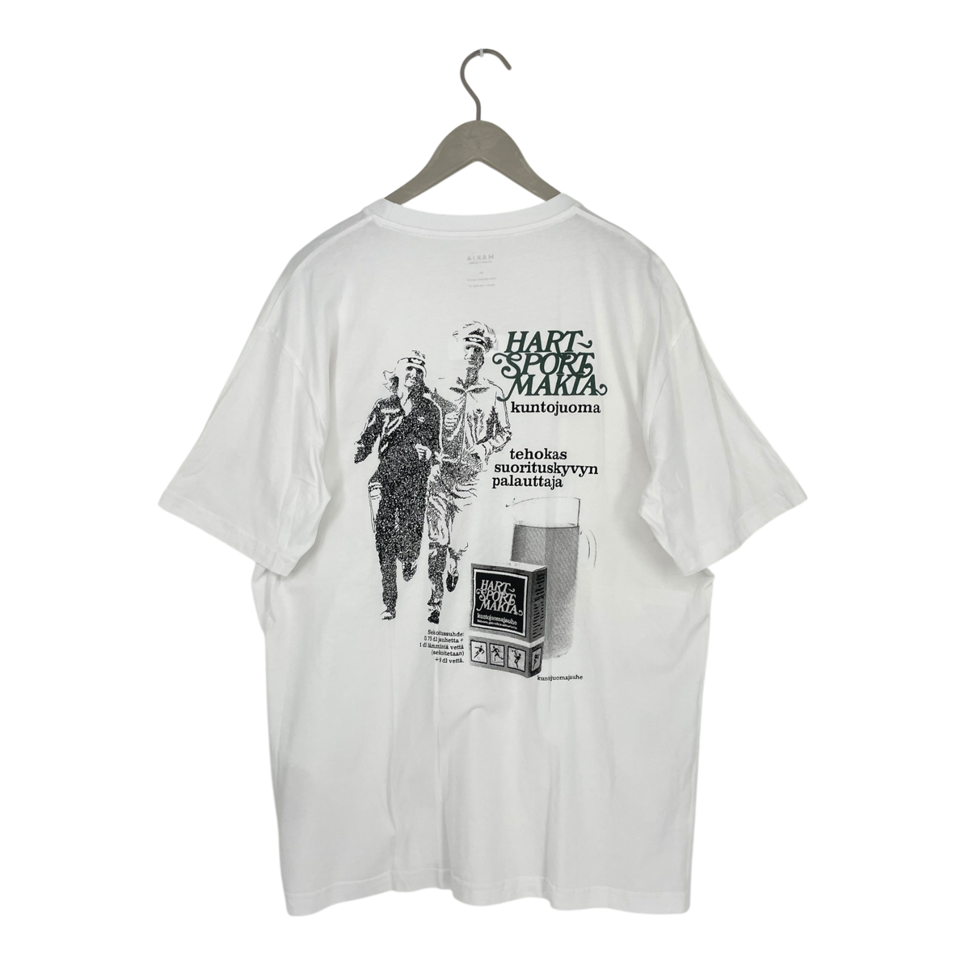 Makia logo t-shirt, white | unisex XL