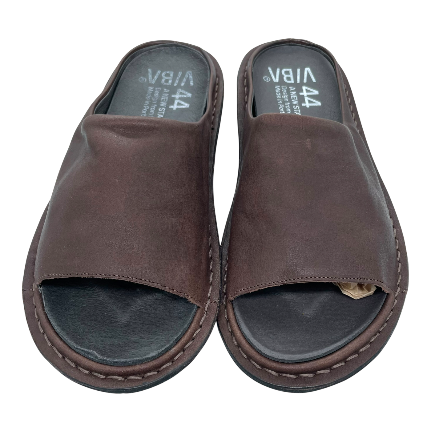 VIBAe Saint Tropez leather sandals, cocoa brown | 44