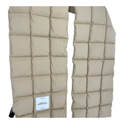 Embassy of Bricks and Logs dubbo puffer scarf, sand