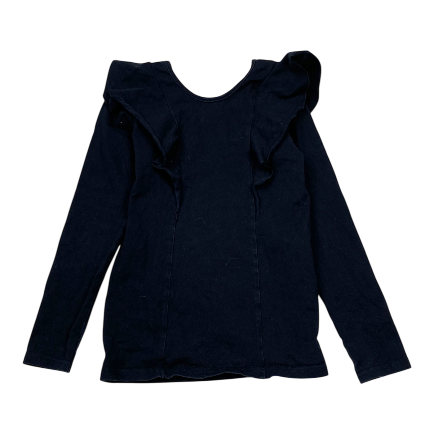Gugguu frill shirt, black | 128cm