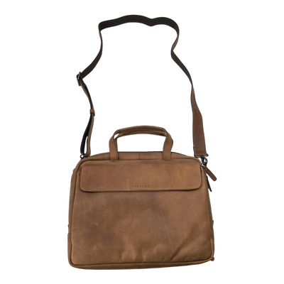 Harold's Bags leather ‭briefcase, antic