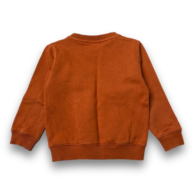 Knowledge cotton sweatshirt, mahogany | 98/104cm