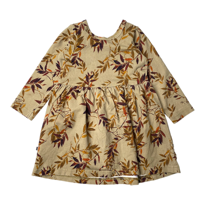 Kaiko dress, golden bottany | 74/80cm